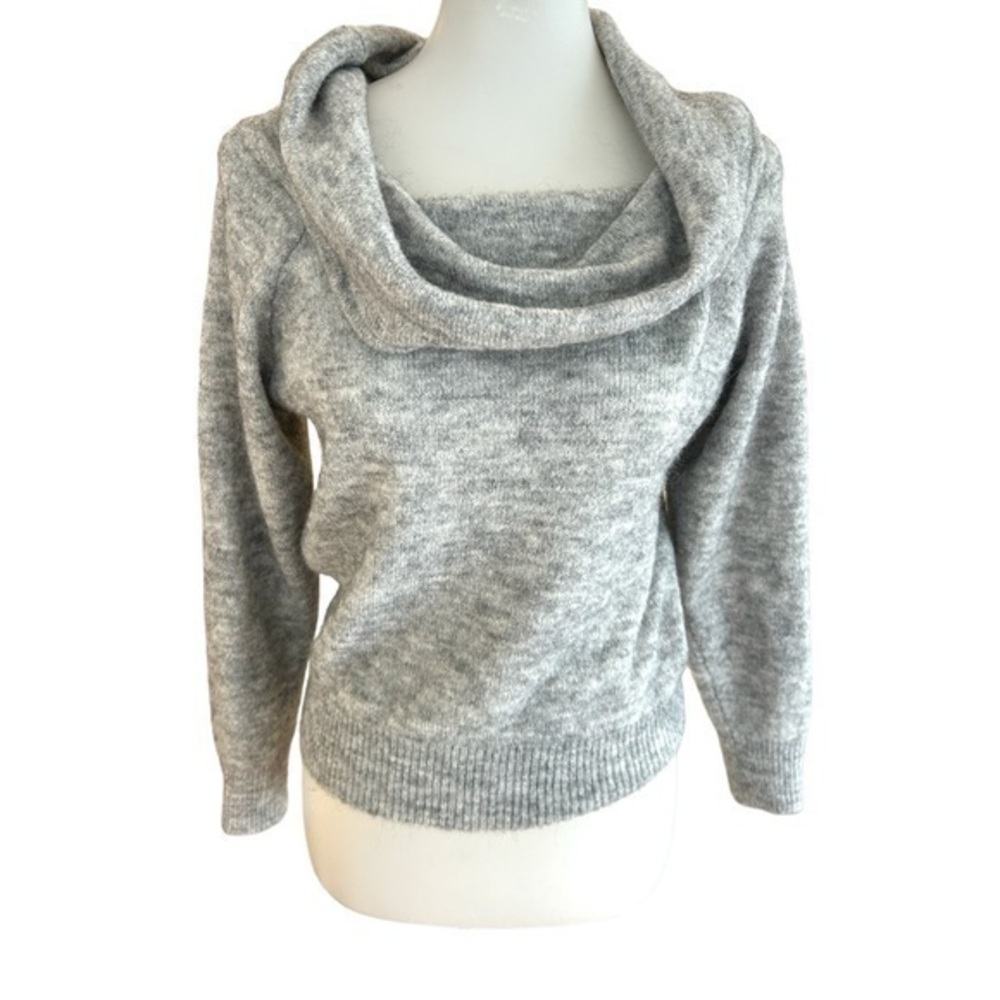 H&M off the shoulder cowl neck fluffy sweater